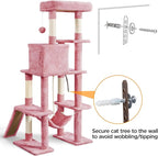 Yaheetech Cat Tree Cat Tower, 63in Multi-Level Kitten Tree w/Sisal-Covered - Image 9