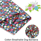 ARING PET Floral Dog Bandana, Spring Summer Colorful Flower Girl Pet Bandana - Image 2