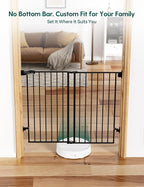 Babelio Baby Gate for Stairs, Kitchen & Doorways, No Bottom Bar| Easy - Image 2