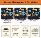 Pet Feeding Mat for Floors Waterproof Dog Mat for Food and Water Absorbent - Image 2