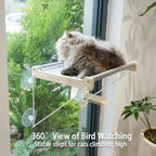 PETKARAY Cat Window Perch, Foldable Cat Hammock - Image 6