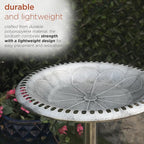 Alpine Corporation TEC116GR Outdoor Pedestal Birdbath w/Scrollwork Base and - Image 7