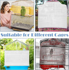 Bird Cage Cover 2 Pcs Universal Bird Cage Seed Catcher Parrot Nylon Mesh Net - Image 6