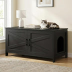 Homhedy 39.4" L Cat Litter Box Enclosure, Pet House - Image 8