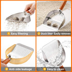 Stainless Steel Metal Cat Litter Scoop - Image 5