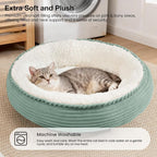 Love's cabin Round Donut Cat and Dog Cushion Bed, 20in Pet Bed - Image 7