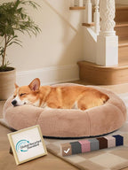 OhGeni 31 inches Calming Donut Orthopedic Dog & Cat Bed by OhGeni