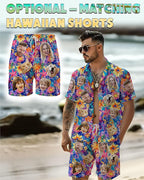 Custom Hawaiian Shirt with Face Photo Picture - Image 7