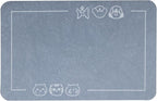 YCT Cat Pet Food Mat, Non-Slip Bottom Absorbent Quick Dry Feeding Mat - Image 2