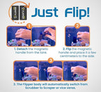 FLIPPER Nano Magnetic Aquarium Cleaner, 2 in 1 Flip Scrubber and Scraper - Image 6