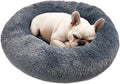 Dogs Bed for Small Dogs, Anti-Anxiety Washable Round Bed by Hoewina