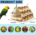 2 Pack Bird Nest House, Hanging Hammock Fluffy Parrots Bird Bed - Image 2