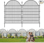 10 Panels No Dig Decorative Garden Fence by Blingluck