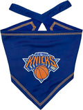 Pets First NBA New York Knicks TIE Bandana, Size Large/X-Large. Dog Bandana by PETSFIRST