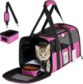 20 Inch Large Cat Carrier for Cats Up to 25 lbs, Extra Large Soft Sided Dog by SECLATO