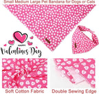 Valentine Dog Bandana, Cotton Pet Kerchief - Image 4