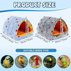 2 Pack Bird Nest House, Hanging Hammock Fluffy Parrots Bird Bed - Image 2