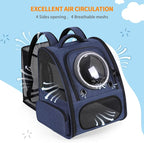 Bubble Cat Backpack Carrier, Expandable Cat Carrier Backpack, Breathable Pet - Image 5