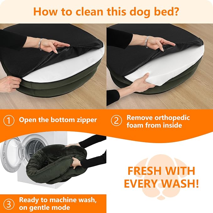 Dwanton Orthopedic Dog Bed for Medium Dogs - Image 7