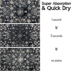 Pet Food Mats for Floor, Absorbent Dog Mat for Food and Water Dispenser Mat - Image 3
