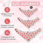 Valentines Dog Bandanas with Snap Button - Image 2
