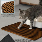 HCY&WLD Cat Litter Mat, Honeycomb Double Layer Cat Litter Trapping Mat - Image 4