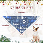 Personalized Dog Bandanas Custom Neckwear Name Button Anti-loosening Dog Scarf - Image 7