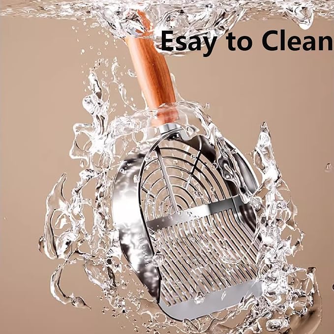 DHXYZZB Cat Litter Scoop 304 Stainless Steel Litter Shovel, Heavy Duty Litter - Image 2