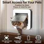 Smart Cat Door with Face Recognition – No Collar Needed, Keyless Entry - Image 3