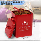 Meraki Home Farmhouse Cat Food and Treats Containers + Feed Scoop + Pet Food - Image 3
