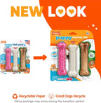 Nylabone Puppy Chew Toys & Natural Treat Triple Pack, Puppy Enrichment Teething - Image 4