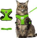 shudyear Summer cat Chest Harness and Leash, Anti-Escape Adjustable Soft mesh by Shudyear