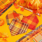 Sweetude 60 Pcs Fall Dog Bandanas Bulk Plaid Bandanas - Image 6