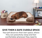 Furhaven Memory Foam Dog Bed for Medium/Small Dogs w/ Removable Bolsters & - Image 9