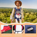 Dog Carrier Backpack, Pet Front Carrier Backpack Legs Out Dog Chest Carrier - Image 4