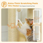 Large Cat Tree with Reinforced Scratching Posts - Image 3