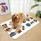 Dog Fun Pet Feeding Mat–Christmas Stocking Quick Dry Absorbent Dog Cat Food Mat - Image 7