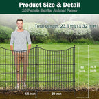 10 Panels No Dig Dog Fence Outdoor - Image 2