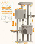 Extra Large Cat Tree, 84 Inch XXL Giant Cat Tower - Image 8