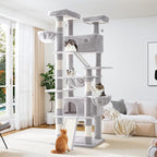 Allewie 81 Inches Tall Cat Tree/Multi-Level Large Climbing Tree House and Towers by Allewie