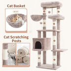 Cat Tree for Indoor Cats, 55.1 inch Cat Tower - Image 5