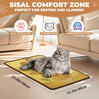Sisal Cat Scratcher Mat, Cat Wall Scratcher - Image 2