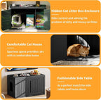 Cat Litter Box Enclosure, Indoor Outdoor Cat House - Image 3