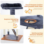 DUMOS Tall 79in Cat Tree Tower, Large Multi Level Cats Climbing Tower - Image 3