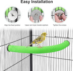U Shape Parrot Perch Stand Toy Bird Platform Sand Paw Grinding Clean Stick - Image 5