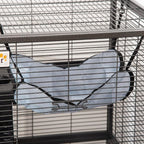 PawHut Metal Small Animal Cage, 4-Tiers Rolling Big Ferret Cage - Image 9
