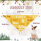 Personalized Dog Bandanas Custom Neckwear Name Button Anti-loosening Dog Scarf - Image 7