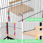 Kyouki Bird Perch Bird Cage Accessories Platform Swing - Image 4