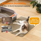 Extra Large Cat Litter Mat, 30x22 Inches Honeycomb Double Layer Cat Litter - Image 6