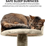 Furhaven 49.5" Tall Cat Tree for Indoor Cats, Ft. Sisal Scratching Posts - Image 6